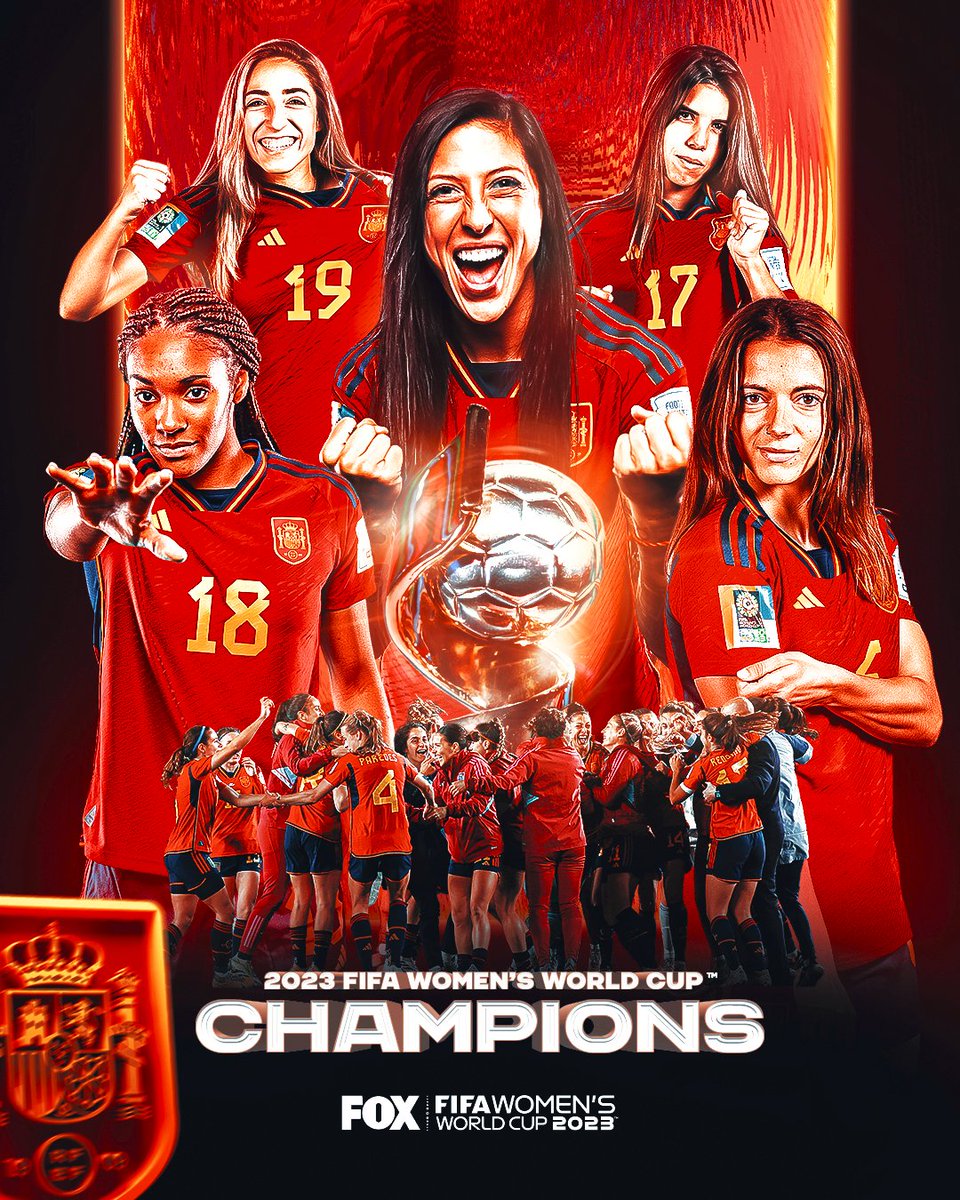 2023 FIFA WOMEN'S WORLD CUP CHAMPS 🏆🇪🇸 Spain defeats England 1-0 to win its first-ever FIFA Women's World Cup 👏