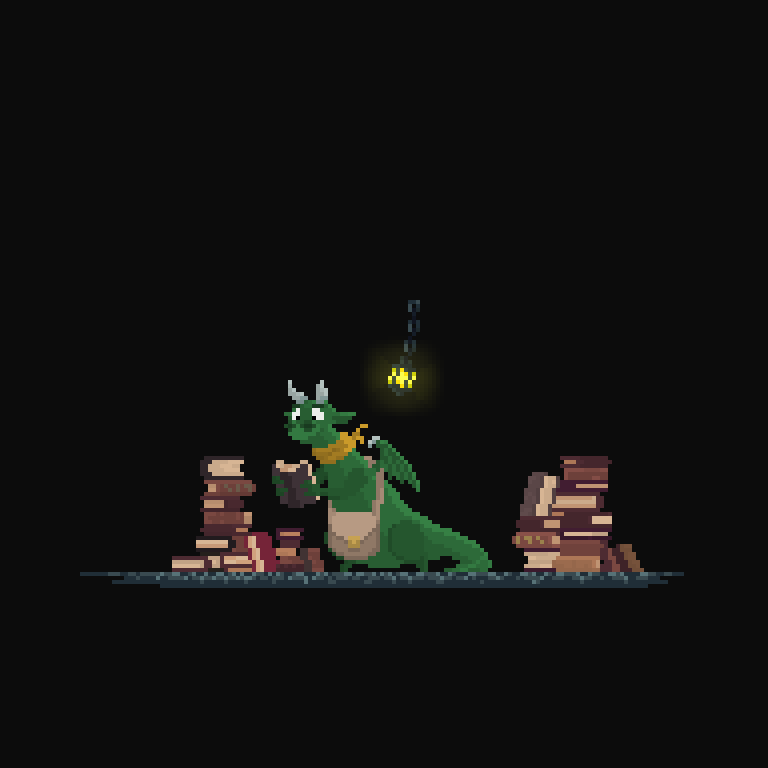 zneeke's tweet image. This is my entry for a fun challenge that was held over the weekend.
This is Sherlock the Wise, collector of novels

#pixelart #pixelartist #pixelchallenge