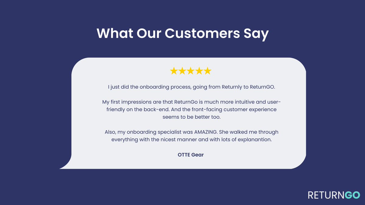 returngoai's tweet image. Check out what @ottegear and other merchants are saying who&apos;ve already made the move to ReturnGO from Returnly before it shuts down.

Learn more: vist.ly/9ccc

#returnlyalternative #returnsmanagenent #ecommercereturn