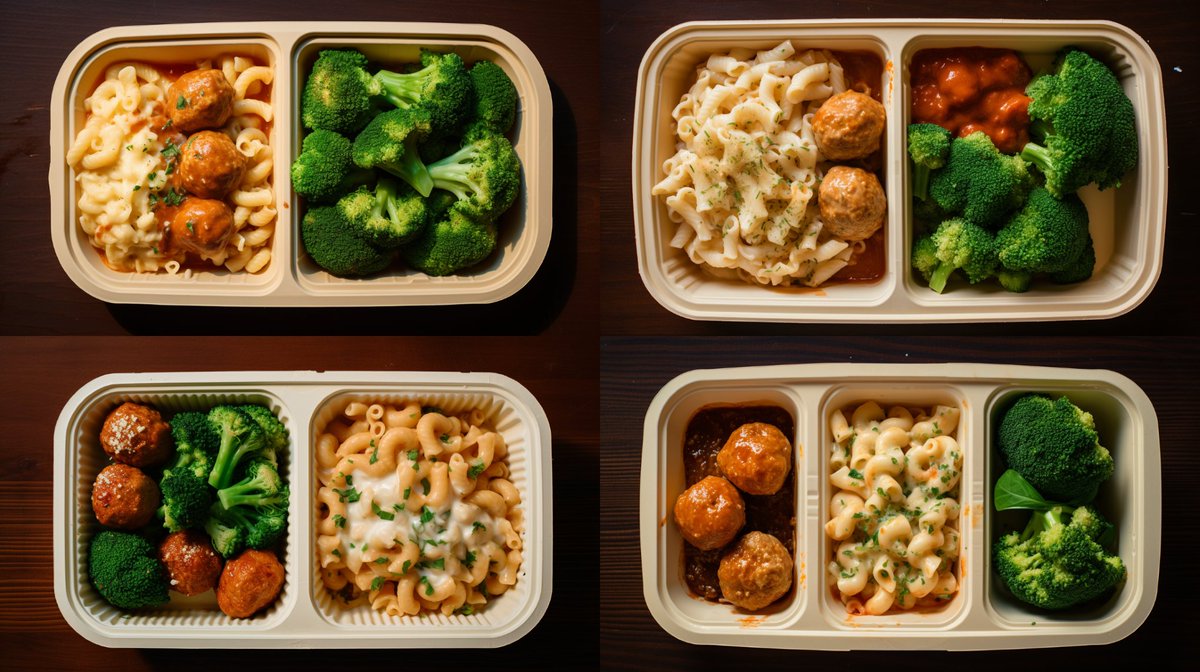 mealpreppercom's tweet image. "🍝 Tried something exciting from @MidJourneyAI! How does a delightful dish of meatballs, penne pasta, and broccoli sound for your next meal prep adventure? 😋 Let me know your thoughts! Ready to cook up convenience and taste ? #MealPrepInspo #MidJourneyMagic 📸"