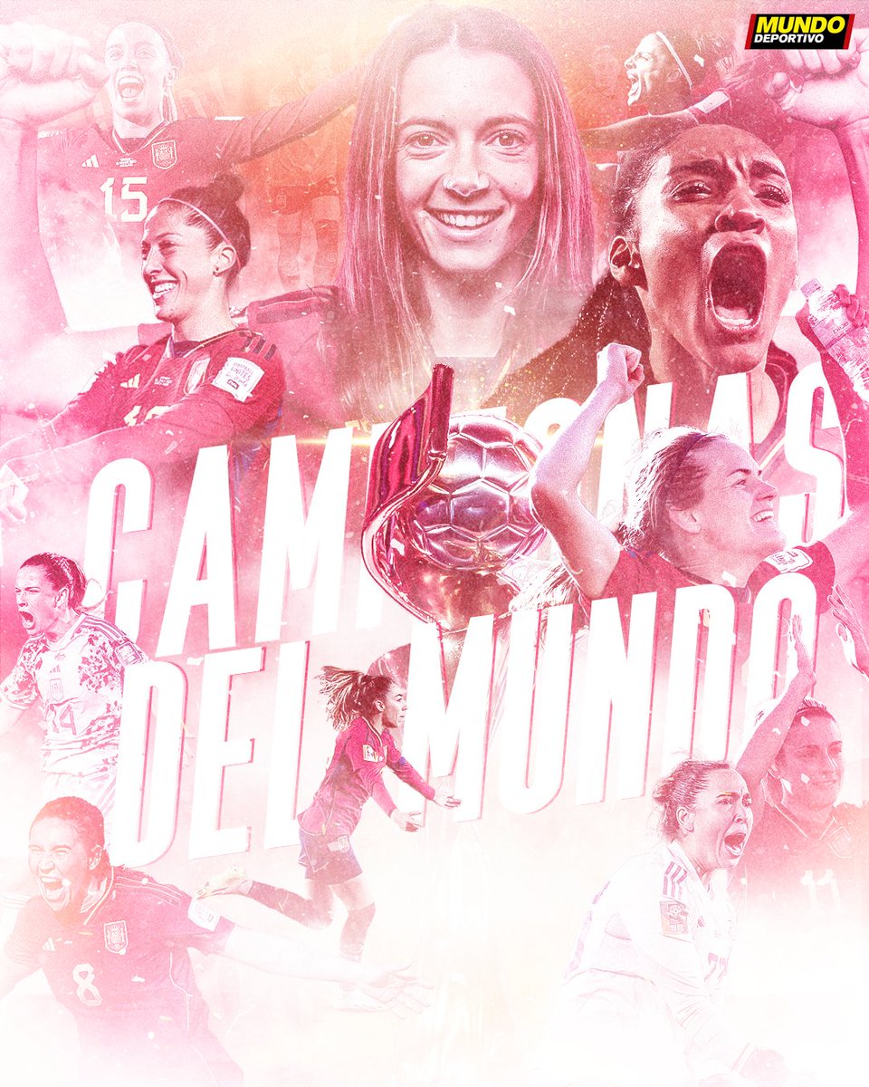 🇪🇸 𝗦𝗢𝗠𝗢𝗦 𝗖𝗔𝗠𝗣𝗘𝗢𝗡𝗔𝗦 𝗗𝗘𝗟 𝗠𝗨𝗡𝗗𝗢 🇪🇸

👏 ¡Qué orgullo, <a href="/SEFutbolFem/">Selección Española Femenina de Fútbol</a>!