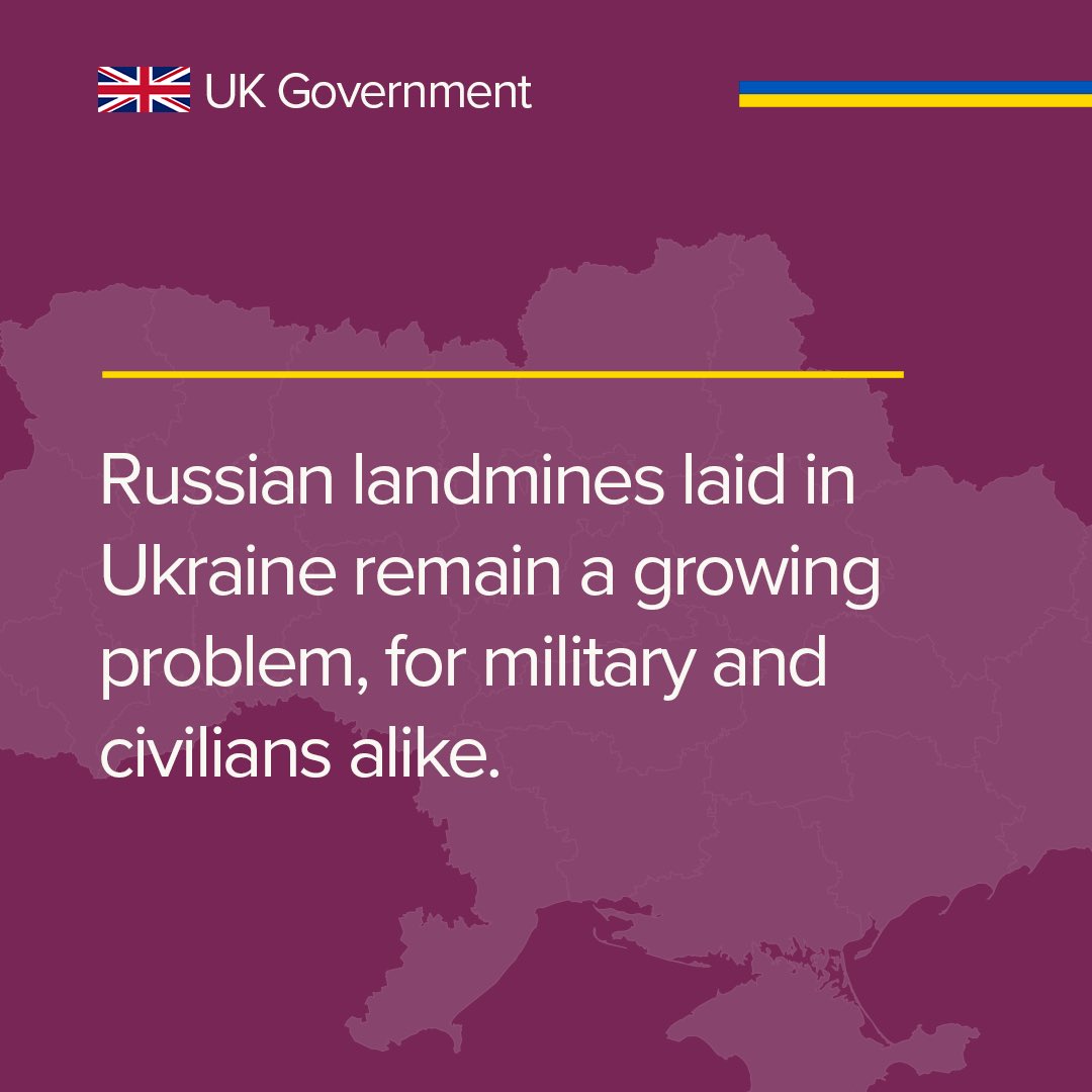 DefenceOps's tweet photo. Russian mines litter the landscape in Ukraine.
 
The growing number of mines is a problem for military and civilians alike.
 
The overwhelming ordnance is  challenging to clear, and more is added every day. https://t.co/ikx04CsuXu
