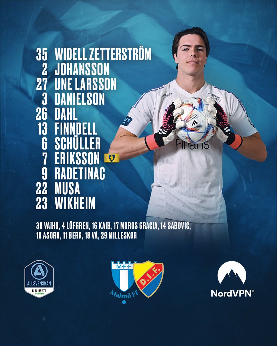 DIF_Fotboll's tweet photo. Startelvan 💪

INFÖR på https://t.co/PUmOG0VUk7 https://t.co/02yIIEcCYQ