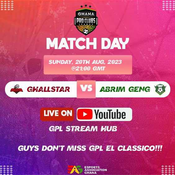 Ghanaproclubs's tweet photo. It’s Match Day!!!
@CougarsGH vs @groundupxi 
@msftsfc vs @ClubdeUltimo 
@GHallstar vs @abrimgengfc 
@BerekumMilan vs @OnukpaWarriors 
#GPL #FIFA23 #EAFC24 #proclubs https://t.co/UuljHjYpNg