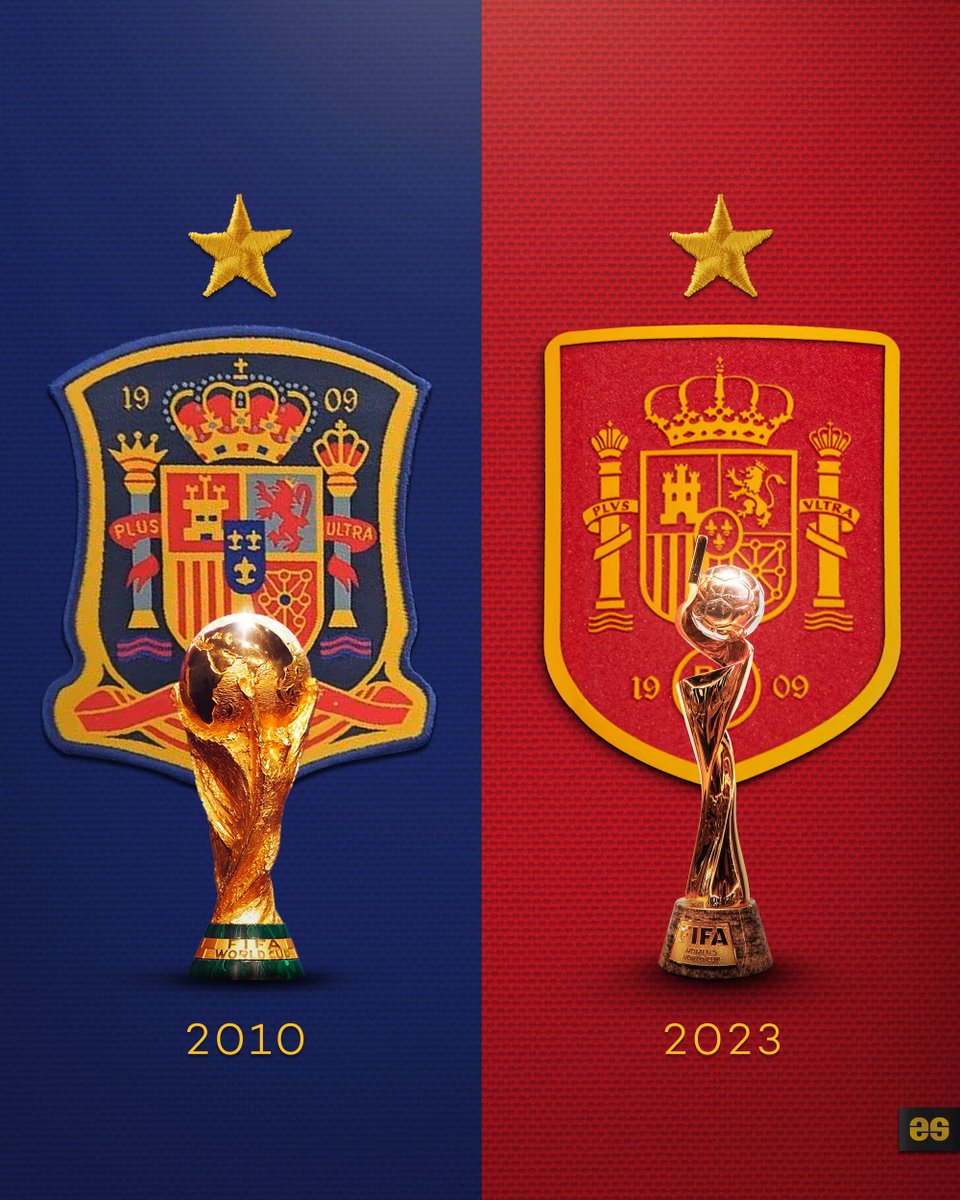 España campeón del mundo! 🇪🇸

2010 ⭐️
2023 ⭐️