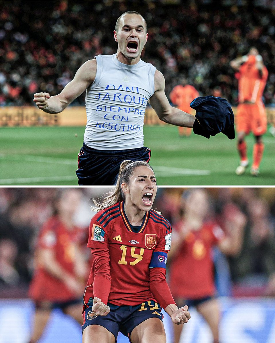 Captain FANTASTIC Olga Carmona has joined Andrés Iniesta as the only players to score for Spain 🇪🇸 in a World Cup final! CAMPEONAS! 🏆