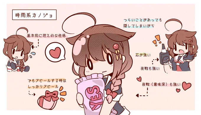 #あなたの評判良かった時雨4選がみたい
10年かけて描いてきたさまざまな時雨ちゃん 