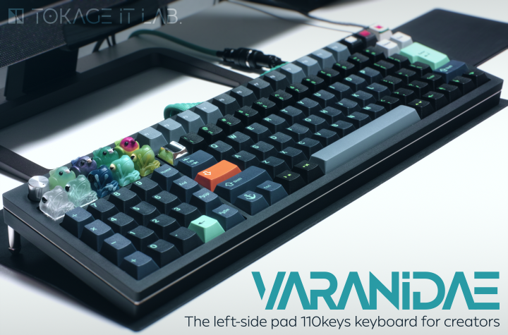 viridflow's tweet image. という事で自称Blender作業向けの左手テンキーのキーボードをOSHとして公開しました。VIA対応済なので好きにキーアサインできます。リポジトリにも書いたけどBS右端・変換/無変換・F24となってくると自作するしかなかった #Blender #自作キーボード 
github.com/TokageItLab/Va…
github.com/TokageItLab/Va…