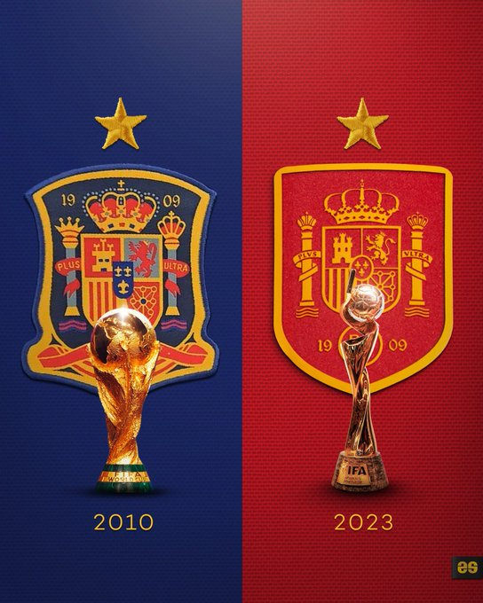 SeleccionRojita's tweet photo. ⭐️ Países que son Campeones del Mundo en masculino y femenino.

Alemania🇩🇪
España🇪🇸

Qué orgullo 🫡!! https://t.co/wvJ0Qs3yJj