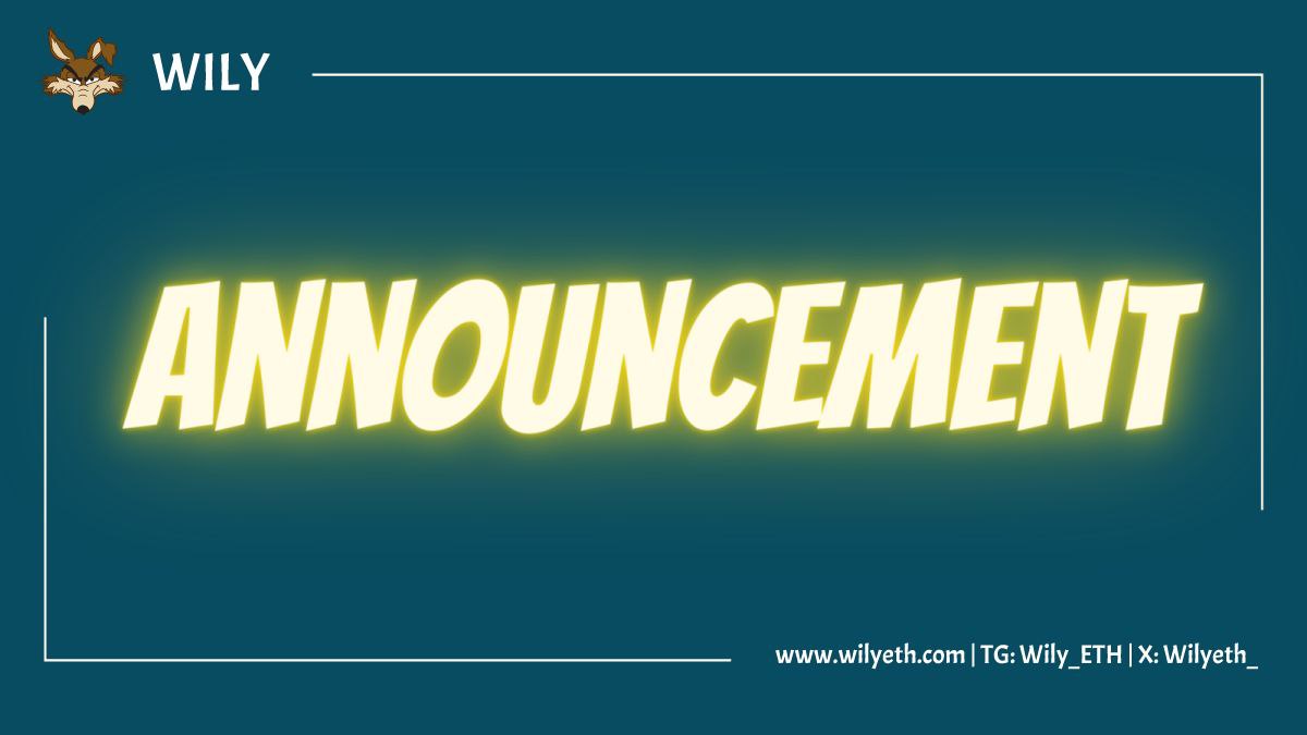 🎁 Hey WILY-natics 💫

💥The moment we've all been waiting for has arrived.
We're thrilled to announce that the winners of our Shilling and Meme Contest will be announced on 25th August💥

Stay tuned for the grand announcement 🎉

👄 Next update will be dropped on Monday for our