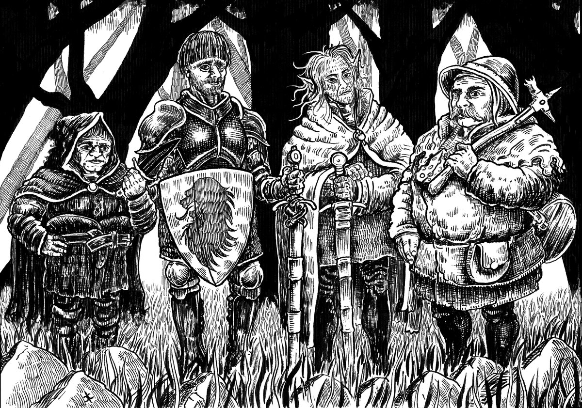 Carlos Castilho - AVAILABLE FOR COMMISSIONS! (@crawlstilho) on Twitter photo Artwork made for <a href="/cstags10/">Chris Stagno</a>
#dungeonsandragons #oldschool #fantasy #party #adventure #rpg #crawlstilho #art #ink #group #companions Artwork made for <a href="/cstags10/">Chris Stagno</a>
#dungeonsandragons #oldschool #fantasy #party #adventure #rpg #crawlstilho #art #ink #group #companions