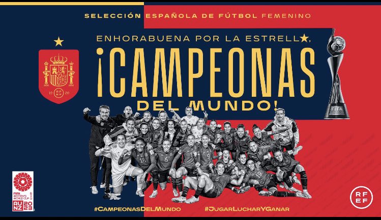 SalamancaFSFem's tweet photo. SOMOS CAMPEONAS DEL MUNDO!
#legendarias #WWCUP ⭐️ https://t.co/UaJfynzUbt