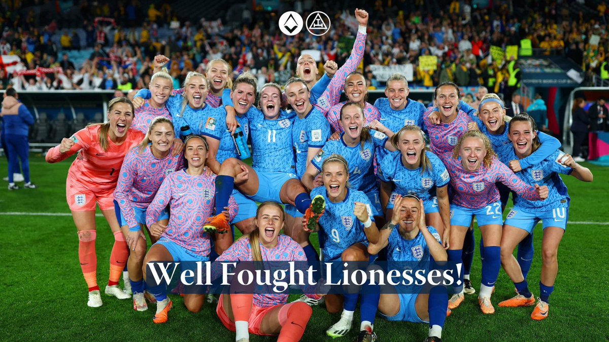 Well done, Lionesses! 🏴󠁧󠁢󠁥󠁮󠁧󠁿💪

Your legacy is not just in wins but in the undeniable impact you've made on this sport and the global community️ 🙌⚽

The #Lionesses will roar again! 🦁

#Freemasons #FIFAWWC #ENG