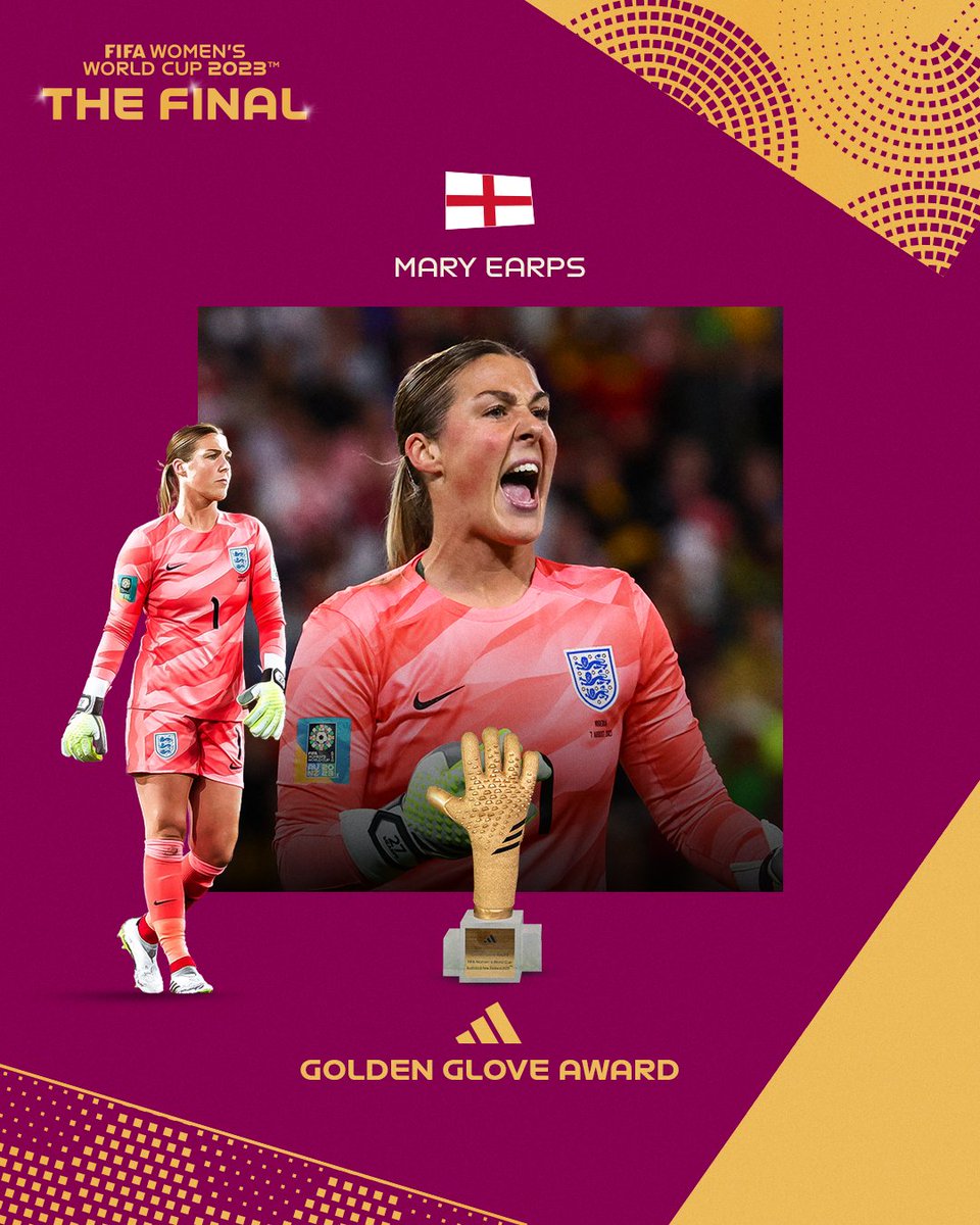 The adidas Golden Glove Award goes to Mary Earps! 🧤