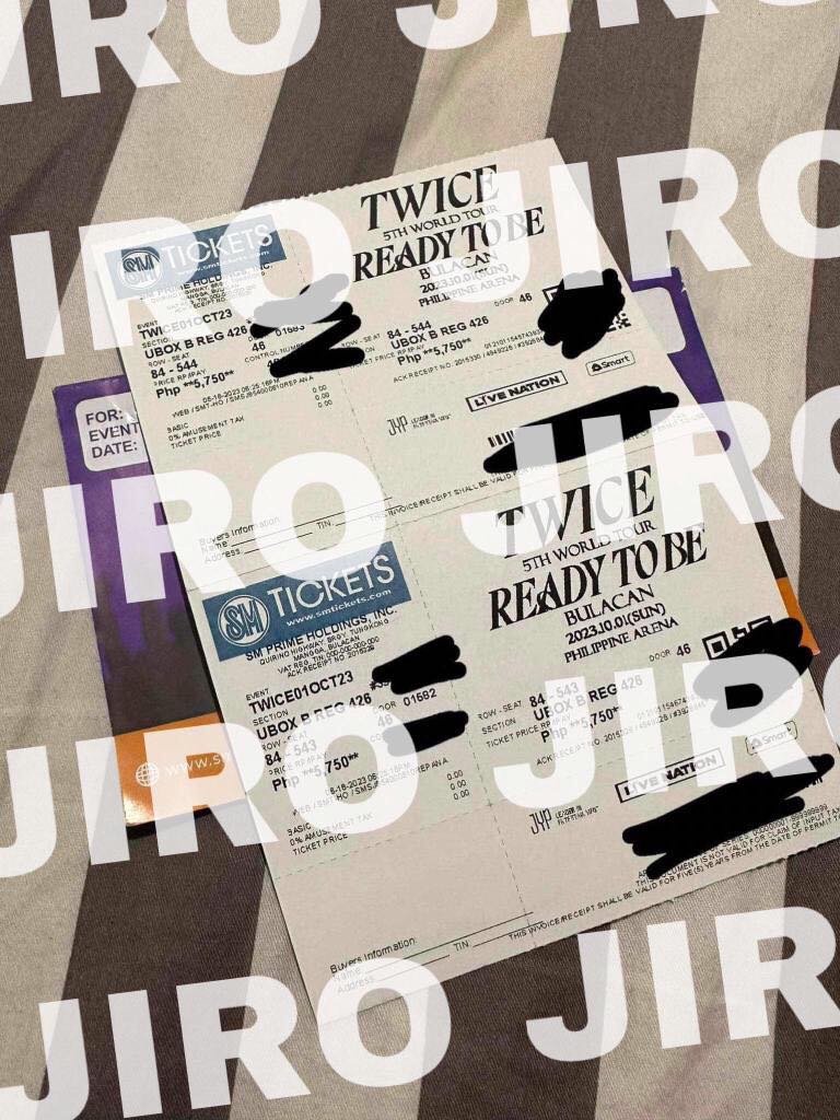 scysales's tweet photo. dead af account, but i'm helping a friend's friend of mine!   
wts lfb twice ph  

 TWO UPPER BOX B REG 426 DAY 2 READY TO BE TWICE TICKETS

 ㅡ mod: ssd (lalamove) or can do meet ups! (location: mnl) 
ㅡ mop: 50% dp to secure, then rembal after 3 days.  DM FOR MORE DEETS !!! https://t.co/9Fai3oty70