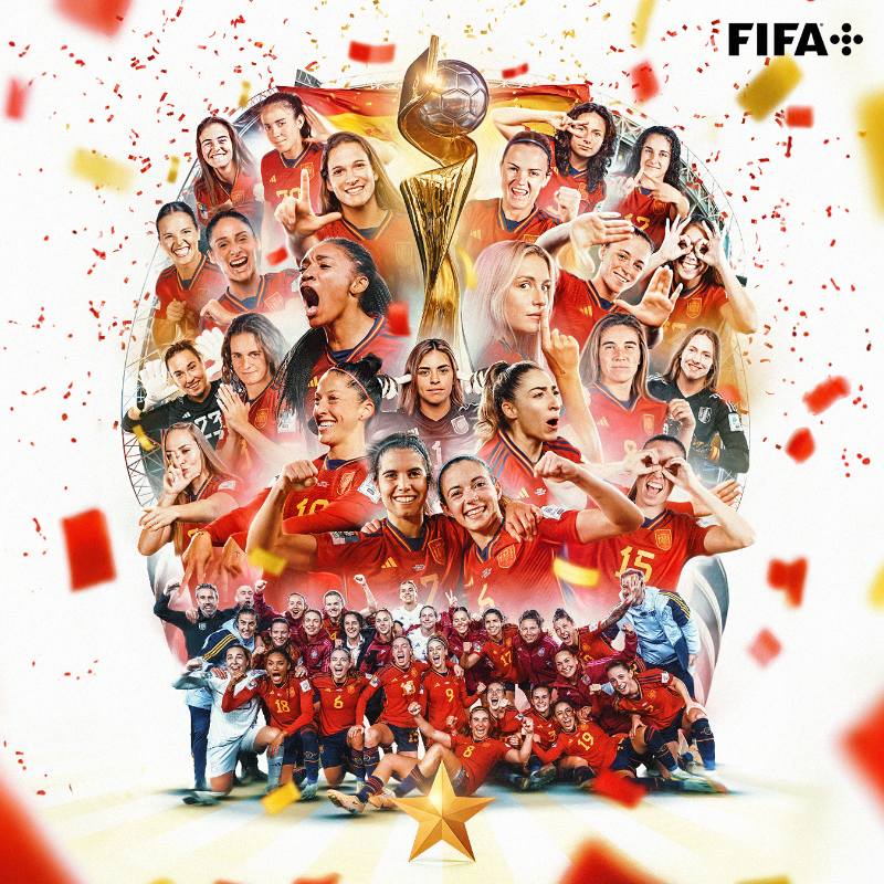 fifaworldcup_fr's tweet photo. 🇪🇸🏆

#FIFAWWC #ESP @SEFutbolfem https://t.co/JCPr8pgwjm