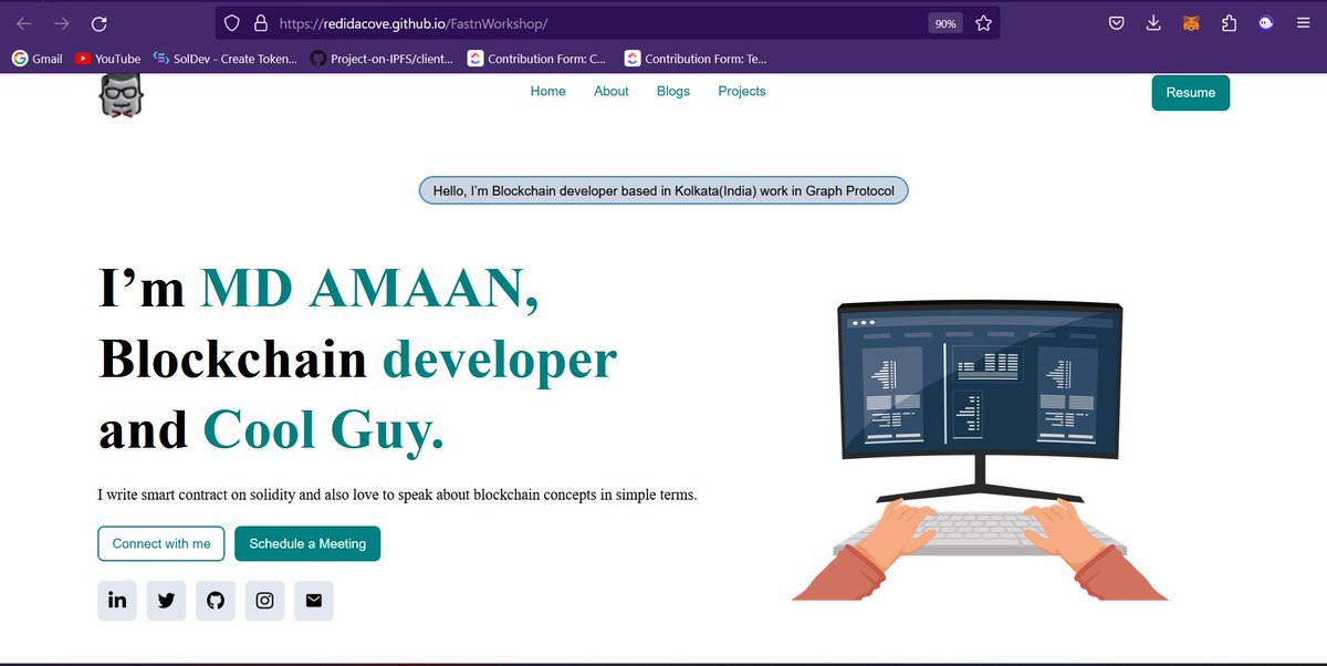 Today made my portfolio webpage using fastn development sdk and learned a lot about its core key concepts .
Thanks to <a href="/ayushsoni1010/">Ayush Soni</a> for sharing your valuable knowledge and just inspired by your public speaking skills and would implement them in my future sessions as well🕊️
