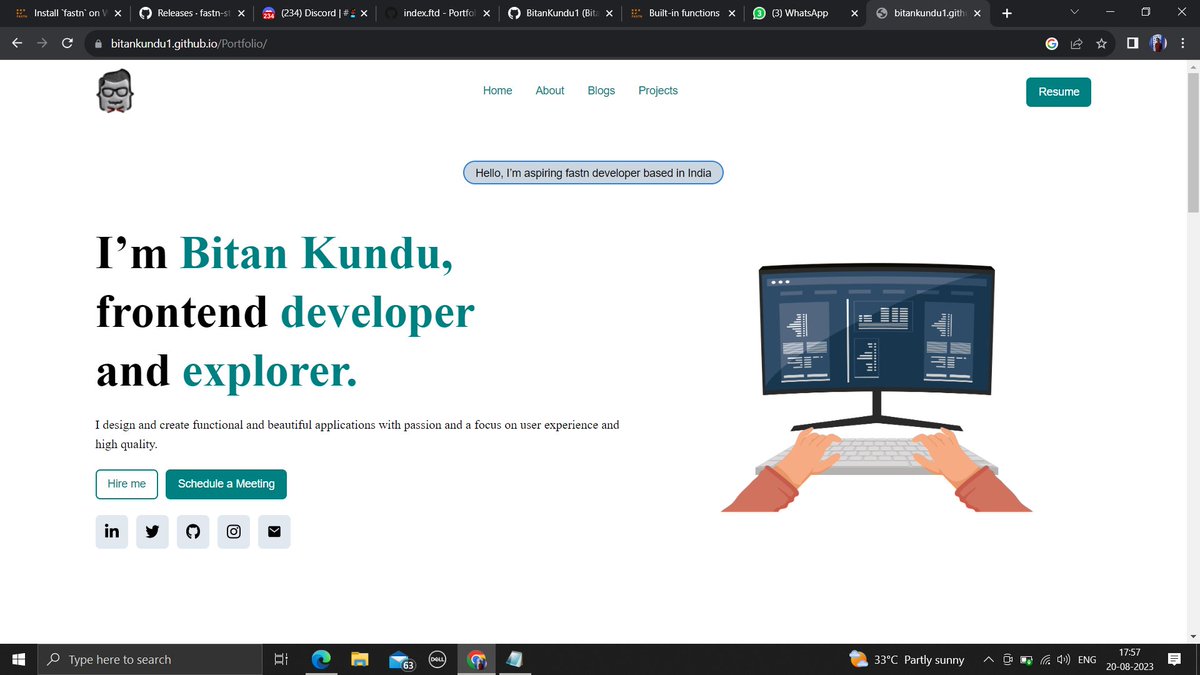 BitanKundu8's tweet photo. My portfolio using fastn #fastn_stack #fastn #fastnRoadshow #fastnKolkata #fastnAndCurious #fastnRoadshowKolkata #roadshow https://t.co/Rk0SjtNbYf