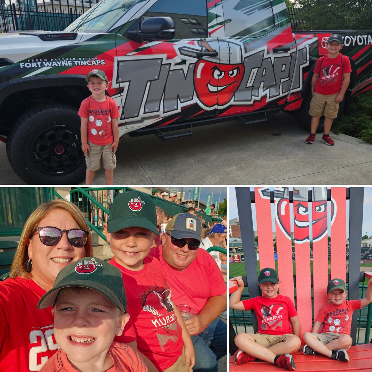 JodiBeals's tweet photo. Enjoyed watching the TinCaps last night with my favorites!  ❤️ https://t.co/8FGY6Db4U9