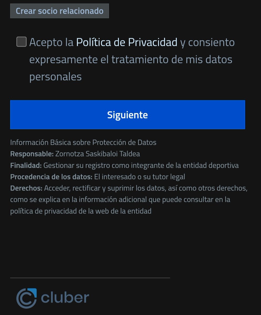 zornotzast's tweet photo. #Kluba | Inscripción socio Cluber

⚠️¿Con ganas de cosas nuevas?

Haz clic en el link y obten tu carnet digital en unos segundos.

https://t.co/ZBi5GPzVlQ

‼️Si deseas vincular a familiares menores a tu cuenta y hacerlos socios, clic el botón "relacionado". https://t.co/OnHmqcp5rO