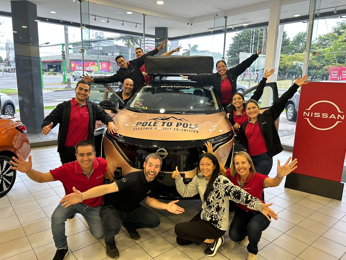 Una expedición verdaderamente electrificante y extraordinaria #Nissan #Ariya.  Gracias Julie y Chris Ramsey por compartirnos esta increíble experiencia. #EstoEsNissan #PoleToPoleEV 😎 #EstoEsNissan #NissanInsidersLATAM