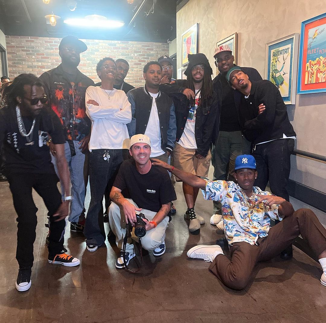 Well this happened last night...

Mike G
Casey Veggies
Vince Staples
Domo Genesis
L-Boy
Syd
Jasper Dolphin
Earl Sweatshirt
Taco
Sagan Lockhart
Tyler, The Creator