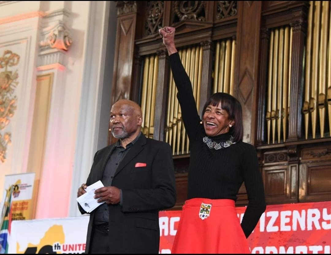 FrontUdf's tweet image. Programme Directors|
Cde Murphy Morobe and Cde Cheryl Carolus. #UDF40