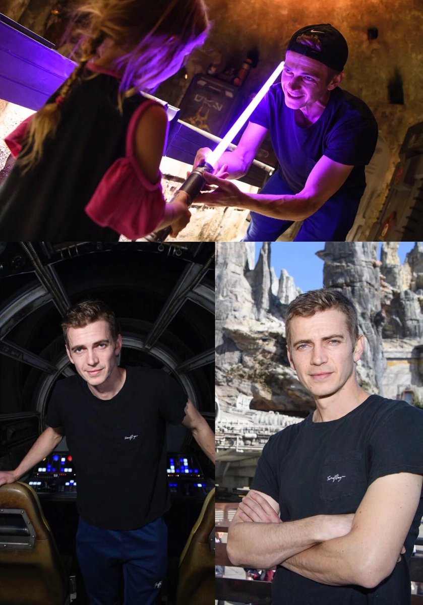 sw_holocron's tweet photo. Hayden Christensen at Star Wars Galaxy’s Edge ✨ https://t.co/rAwNUiQ4JG