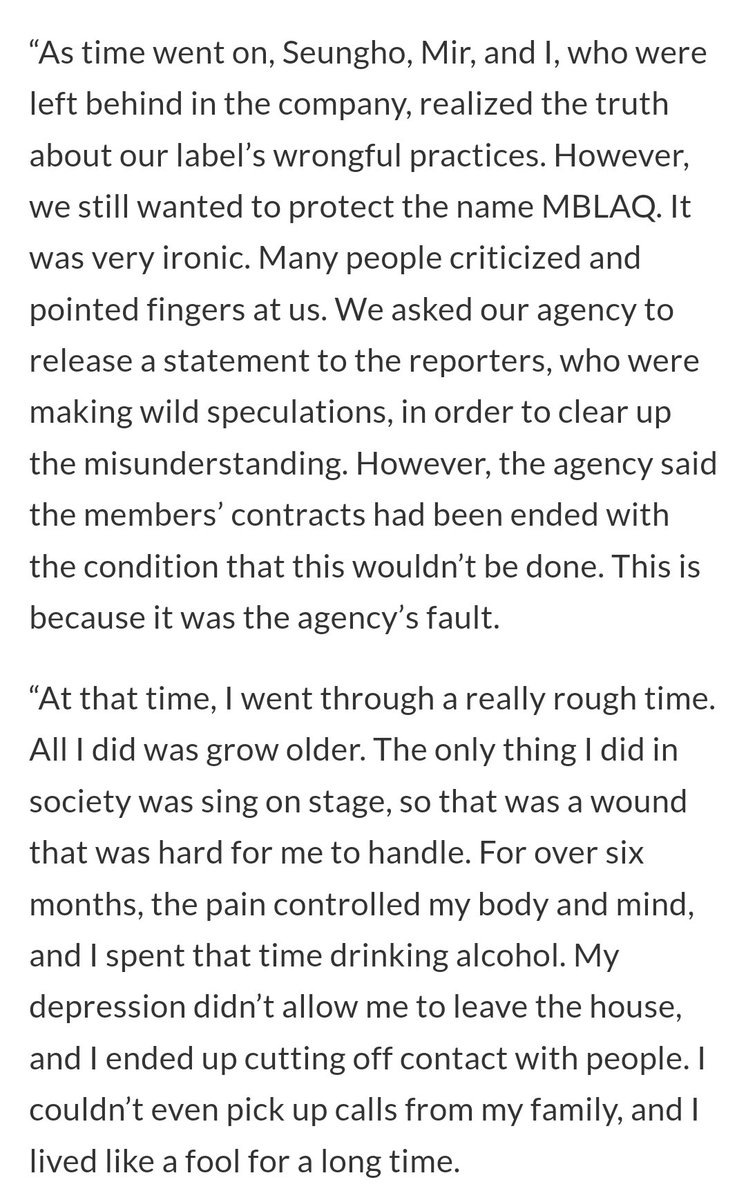 vitaarieka's tweet photo. One member even called police because a jtune camp staff attacked him with a glass cup. 

Here is what G.O told about the company and things he experienced as a MBLAQ member. This is how rain destroyed someone's dreams, someone's life and never held accountable for it https://t.co/gQX0q5Vuk3