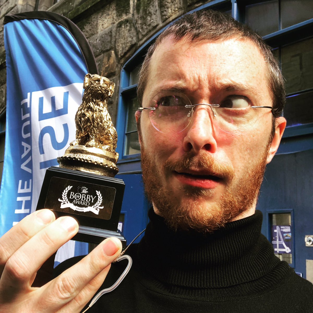 We won a BOBBY AWARD 🏆 Thank you @broadwaybaby 🥹 #edfringe #fillyerboots