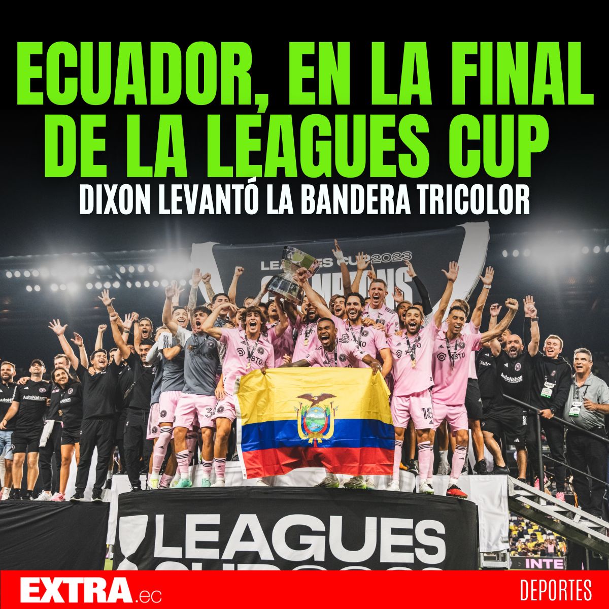 DiarioExtraEc's tweet photo. #EXTRADeportes | 👉 Dixon Arroyo, volante del Inter Miami, hizo una acción que ha dado la vuelta al mundo. En la foto, vídeo y festejo de campeón de la Leagues Cup flameó la bandera de Ecuador. ¿Qu�� dijo del triunfo? 🇪🇨
-
Te lo contamos: https://t.co/iJEpOcANWR https://t.co/JW5E6oA8DJ