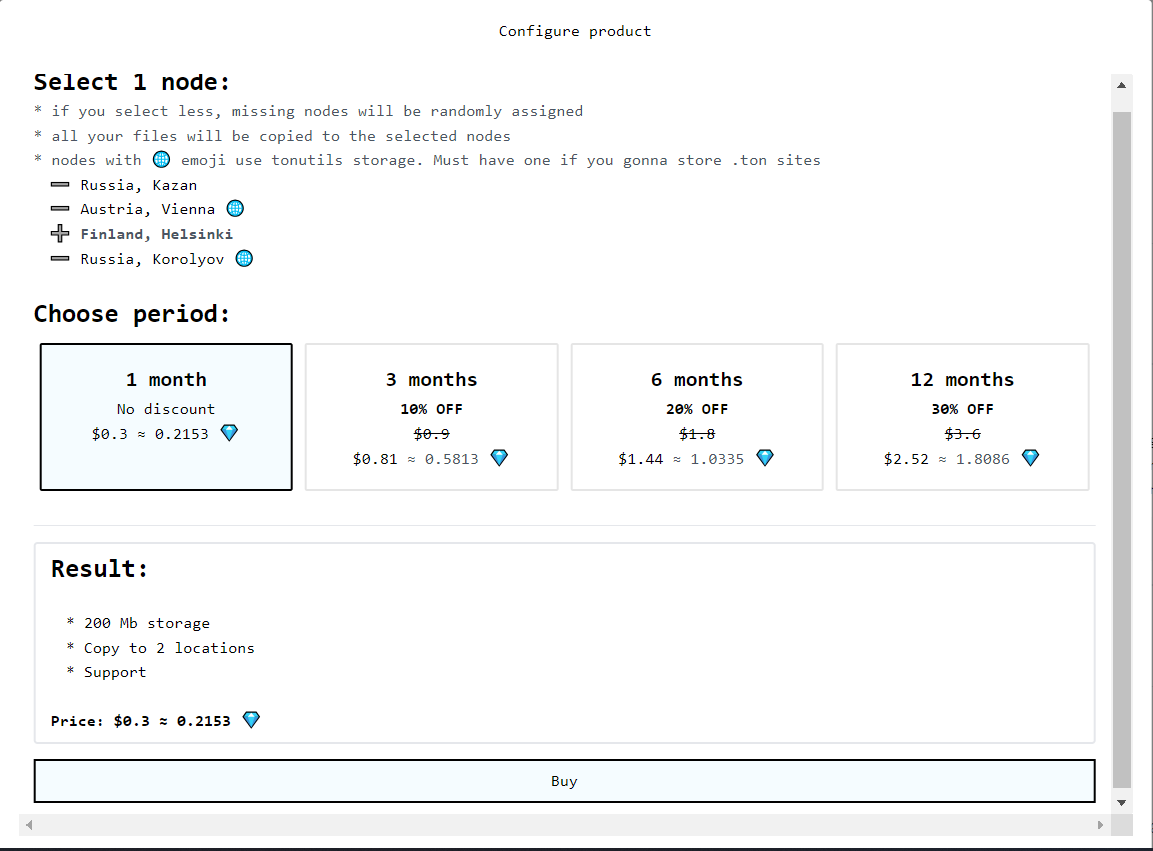metaverserk's tweet photo. 👀 I've rickrolled TON Storage with @TON_Byte (a link for crypto rickroll at the end)

...or upload your files on the TON blockchain in a few minutes for $0,3 USD.
After connecting my wallet, I chose the “👀”  option. Then, you'll see a menu where the lowest price is $0.3 for 1 month and one storage node.
Now in my account management page, I can add any files up to 200 MB.
🎉 After uploading my file became available via this link: https://t.co/iP6FJ8xSTp. Now data about my file is deployed on the TON blockchain!