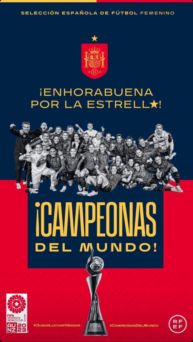 Enhorabuena!!!
<a href="/selfutbolfem/">SELFUTBOLFEM</a> #Campeonas