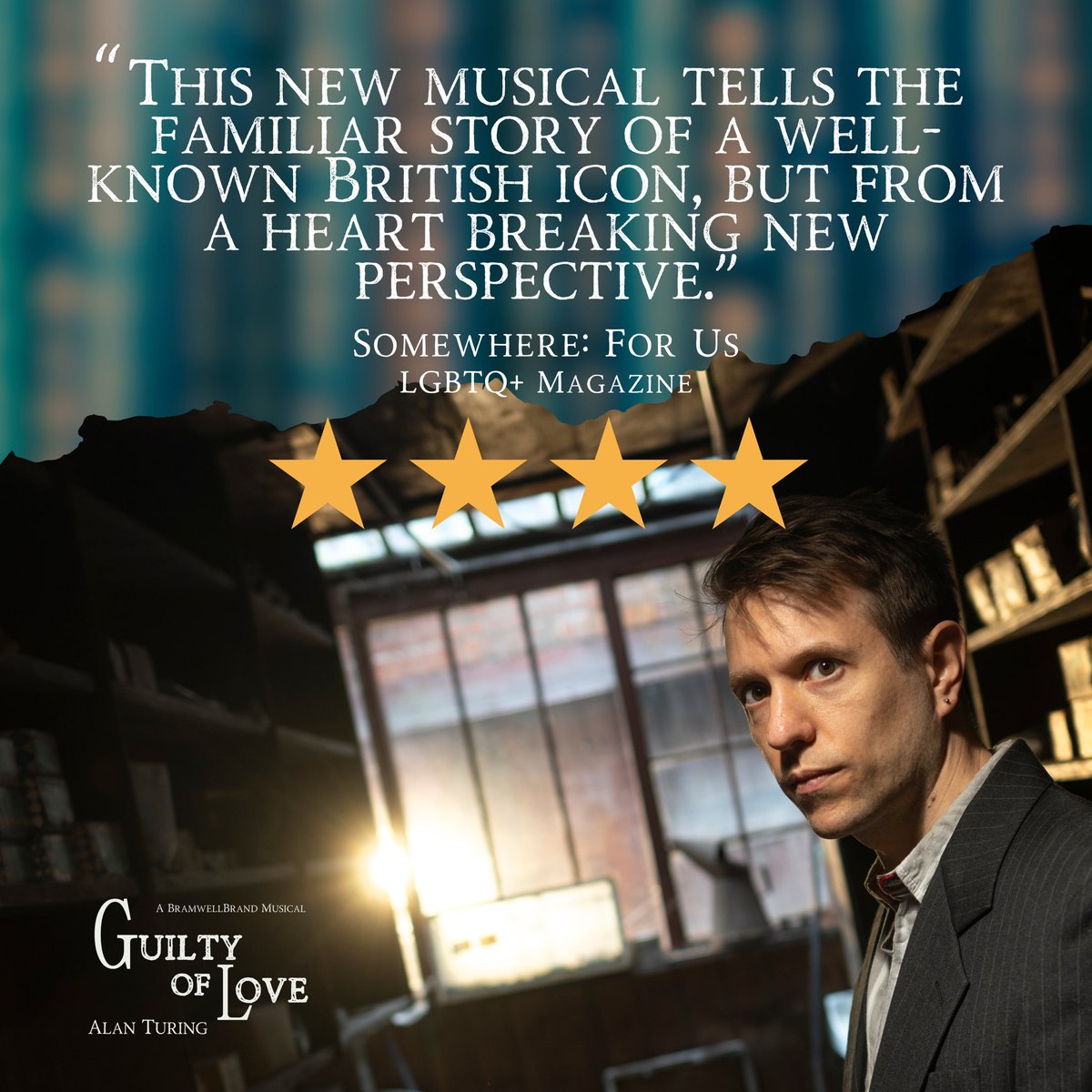 Guilty0fLove's tweet photo. ⭐️What are the critics saying about GUILTY OF LOVE? ⭐️

4 stars &amp; glowing reviews of "an ensemble of extremely talented vocalists" (The Stage).

📸 Promo Images: Peter Langdown
📸Production Images: Andrew Morris 

#EdFringe #Reviews #AlanTuringMusical #GuiltyOfLove #Musical https://t.co/wv9cifipPk