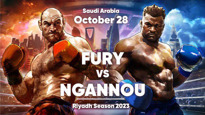 Tyson Fury vs Francis Ngannou official fight poster…