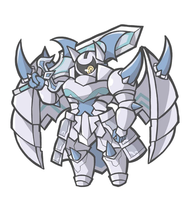 白銀の城の魔神像(ラビュリンス・デーモン) #OCGファンアート 