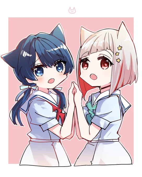 綴理先輩と村野のにゃるけすとらです #蓮ノ空美術部 