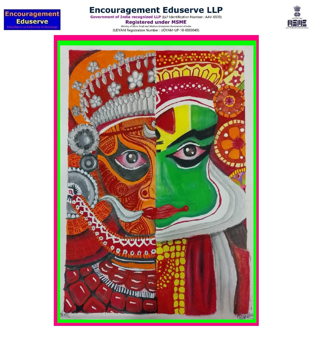 EEduserve's tweet photo. Duality of Life 
Acrylic Paints on Paper

Kashvi Yogesh Shetty
(Adorables)

Navodaya English High School
Thane

#IndianClassicalDance

#KuchikaSparsh
#Kalakari

#EncouragementEduserve
#EndeavourToEncourage https://t.co/dKGTlvENg1