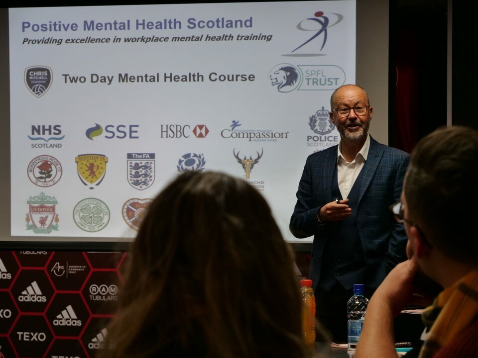 SPFL Trust (@spfltrust) on Twitter photo Our next Mental Health Awareness Course with <a href="/MarkFlemingPMHS/">Mark Fleming</a> takes place at Hampden Park on Tuesday 5 and Wednesday 6 September.
Designed for people working in football, the course focuses on pressures experienced by those involved with the game.
๐ spfltrust.org.uk/mhac/ Our next Mental Health Awareness Course with <a href="/MarkFlemingPMHS/">Mark Fleming</a> takes place at Hampden Park on Tuesday 5 and Wednesday 6 September.
Designed for people working in football, the course focuses on pressures experienced by those involved with the game.
๐ spfltrust.org.uk/mhac/