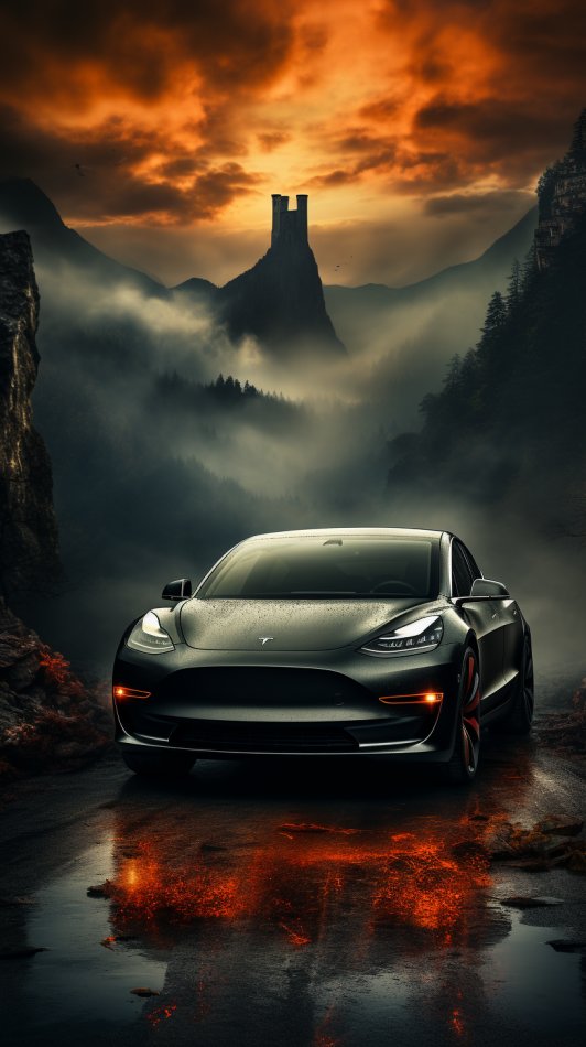 MishaTurtleX's tweet photo. @teslaenergy @elonmusk Weather any storm on the road or at home. 🎨 https://t.co/FX11ElI5bT