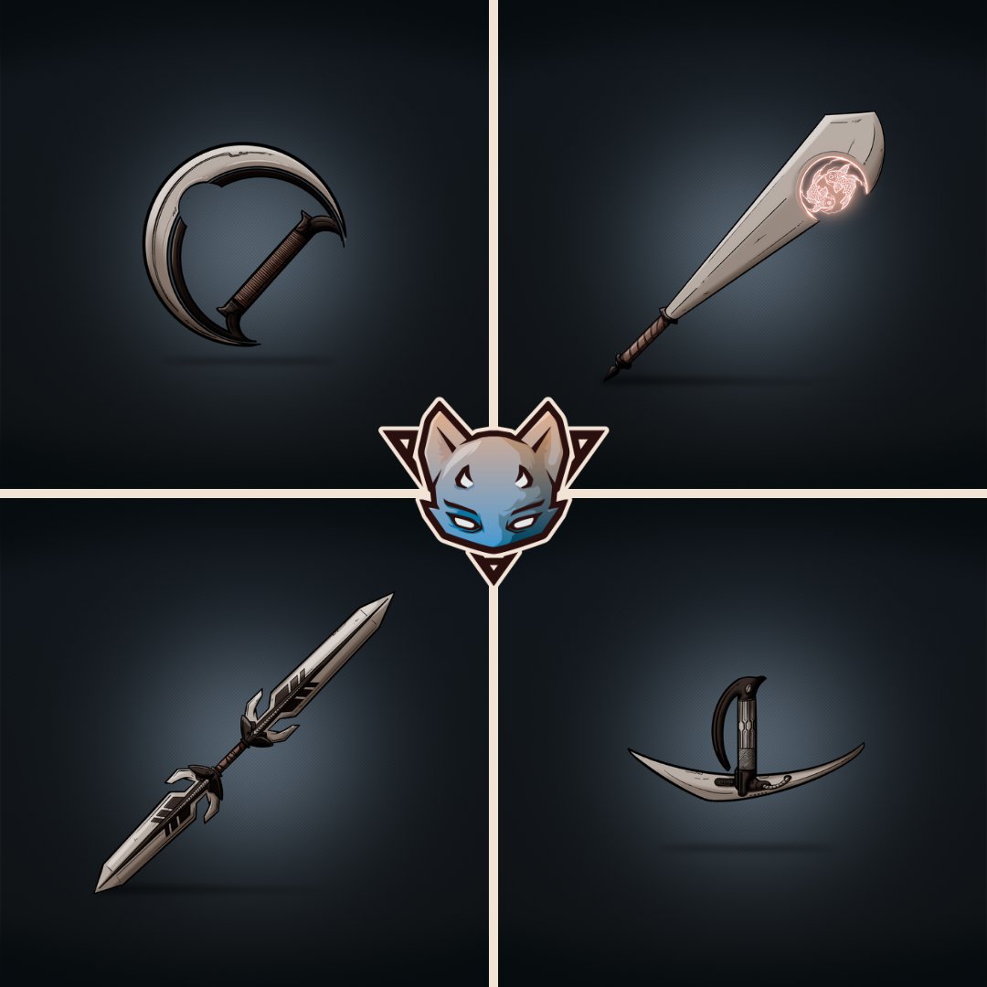 AjunaAvatars's tweet photo. Which one is your favourite weapon from the Foxish Dude? 🦊 https://t.co/NOJMJa45gA