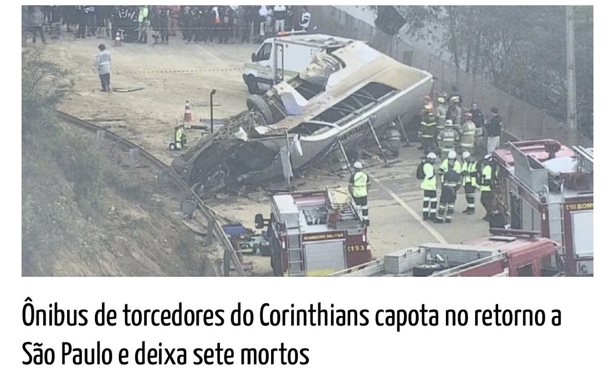 Triste notícia que deixa todos nós corinthianos enlutados. Que Deus conforte as famílias dos amigos que partiram e propicie pronta recuperação aos que estão hospitalizados. 🙏🖤🤍🖤🤍🙏#luto #deuséfiel #deusnocomando #corinthians #gavioesdafiel