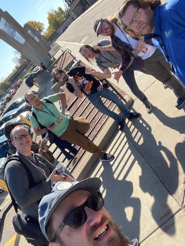MTGCubeFest's tweet photo. Look at all these fearsome Cubers ready to assemble a pod and have a ball! I can't wait for more parking lot Cube theory and event hall Cube praxis! ๐ฅ #ThinkingAboutCubeCon... 60 days until #CUBECON! https://t.co/OqwBIv9Q9t