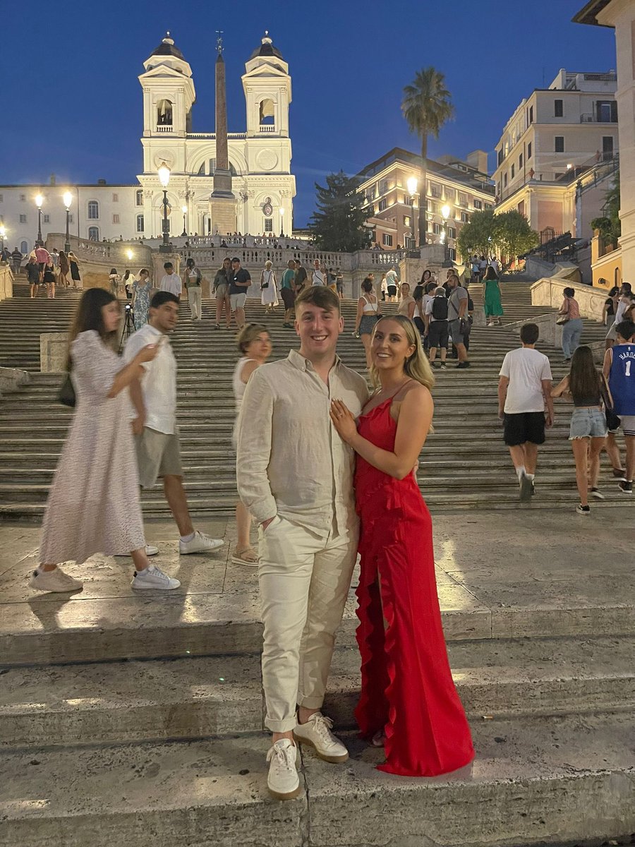 Look what happened in Rome this weekend…we’re gonna have a party!! Huge Congrats @Bburns94 & @LucyDillon11 ❤️❤️