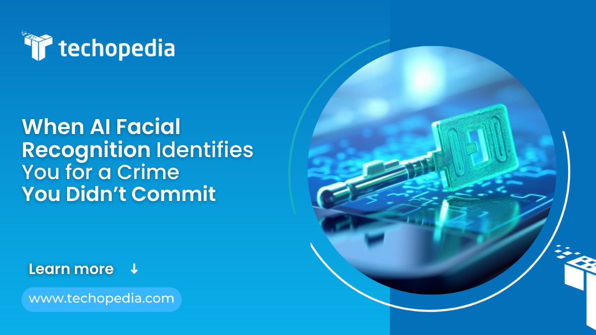 techopedia's tweet image. The number of innocent people arrested after being misidentified by AI facial recognition technology (FRT) keeps increasing.
Learn more: mtr.cool/ljdfpenwet

#AIRecognition #MisidentifiedAI #InnocentArrests #FacialRecognition #AIInjustice