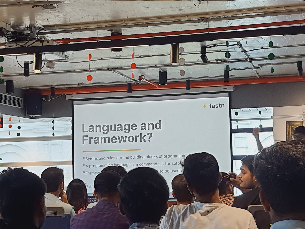 Attending #fastnKolkata Roadshow🚀 Learned a lot from <a href="/ayushsoni1010/">Ayush Soni</a>'s <a href="/devnishant10/">Nishant Jain 🦕</a>'s <a href="/fastn_stack/">fastn</a> session🤩#fastnRoadshow #fastnAndCurious