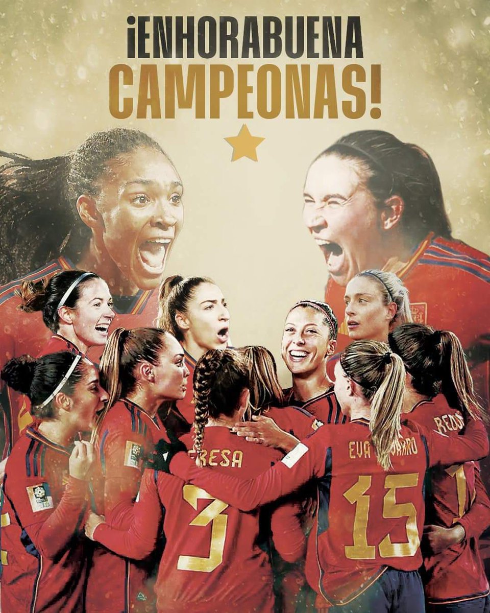 Desde el CD Onda queremos dar la enhorabuena a la selección española femenina que acaba de proclamarse…

 ¡𝐂𝐀𝐌𝐏𝐄𝐎𝐍𝐀𝐒 𝐃𝐄𝐋 𝐌𝐔𝐍𝐃𝐎! 🌟 

🏆 SOIS… HISTORIAAAAAAAAAAAAAAAAAAAAAAA!!!!!!!!!!!

🙌🏼 ¡¡GRACIAS POR HACERNOS SOÑAR!!