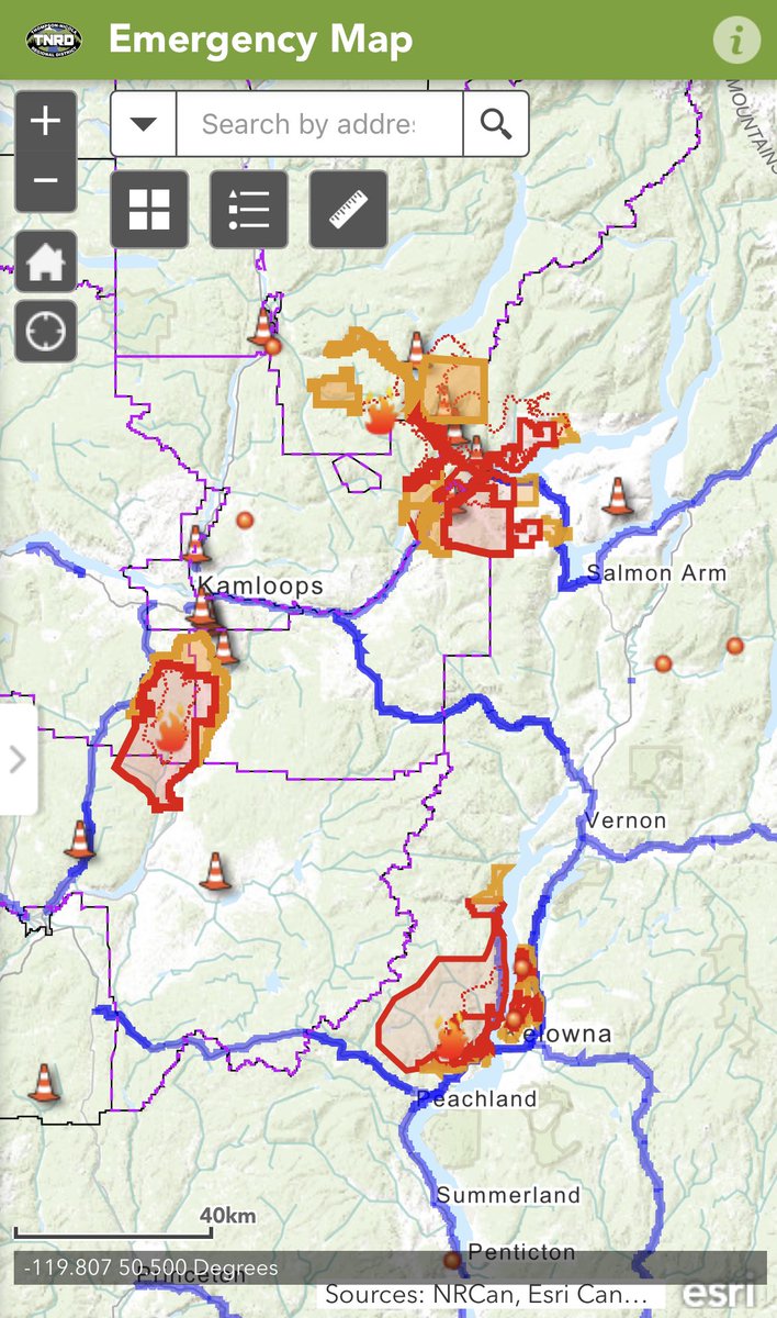 This is the best map I’ve found that displays current evacuation alerts and orders for BC wildfires.

tnrd.maps.arcgis.com/apps/webappvie…

#kelownafires #VernonBC #BCfire