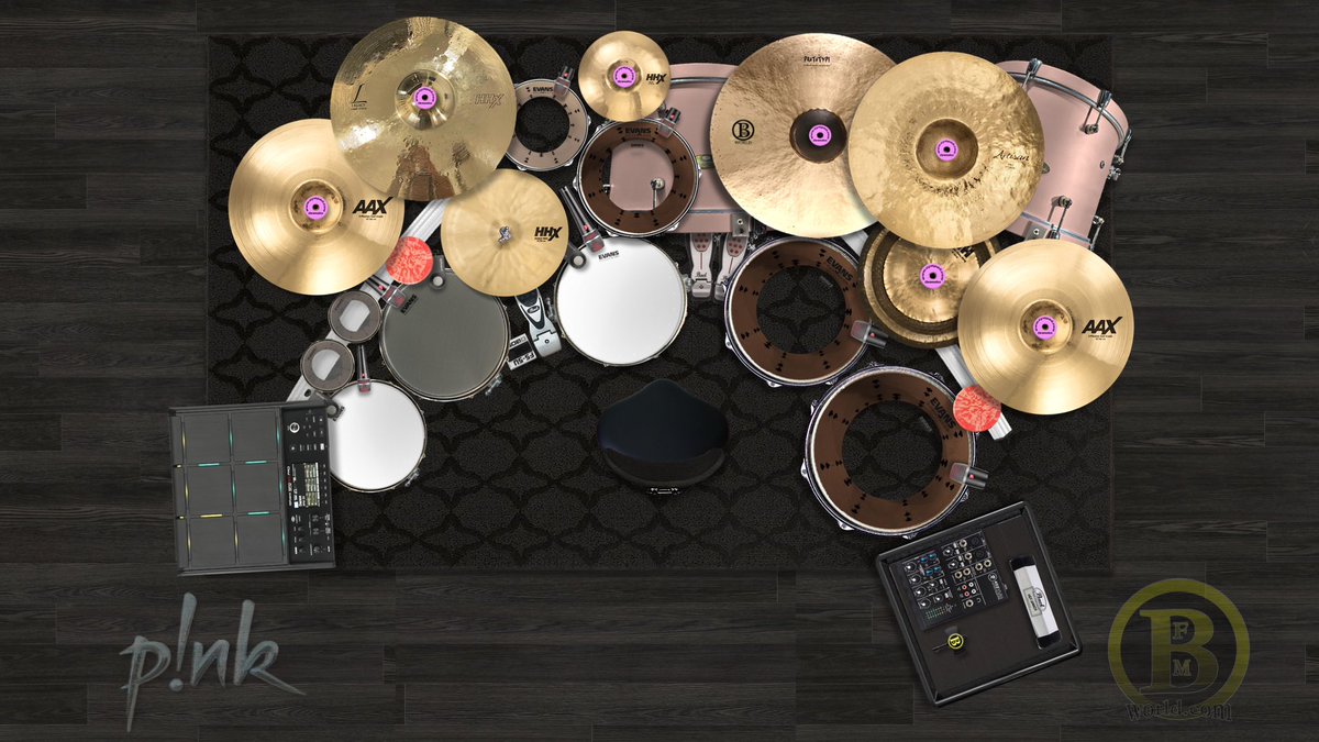 BrianFrasierM's tweet photo. Introducing The #bfmpinkpantherkit stage plot by @QGroovin 🙏🏾 @Antoniogeary
@PearlDrumCorp @SABIAN_Cymbals @EVANSDrumheads @VaterDrumsticks @RolandGlobal @sE_Electronics https://t.co/7qSzdiIBa6 #TunerFishLugLocks @CYMPAD_USA @drumdots @MusicNomadCare @FloodedStudios @LowBoyBeaters @HumesandBerg @dauzdrums #bfmsignaturesnare #bfmsignaturesticks #bfmsignaturesnarecase #bfmsignaturejersey #bfmsignaturecymbal #bfmsignaturebeater #bfmsignaturedrumkey #bfmworld #bfmworldinc