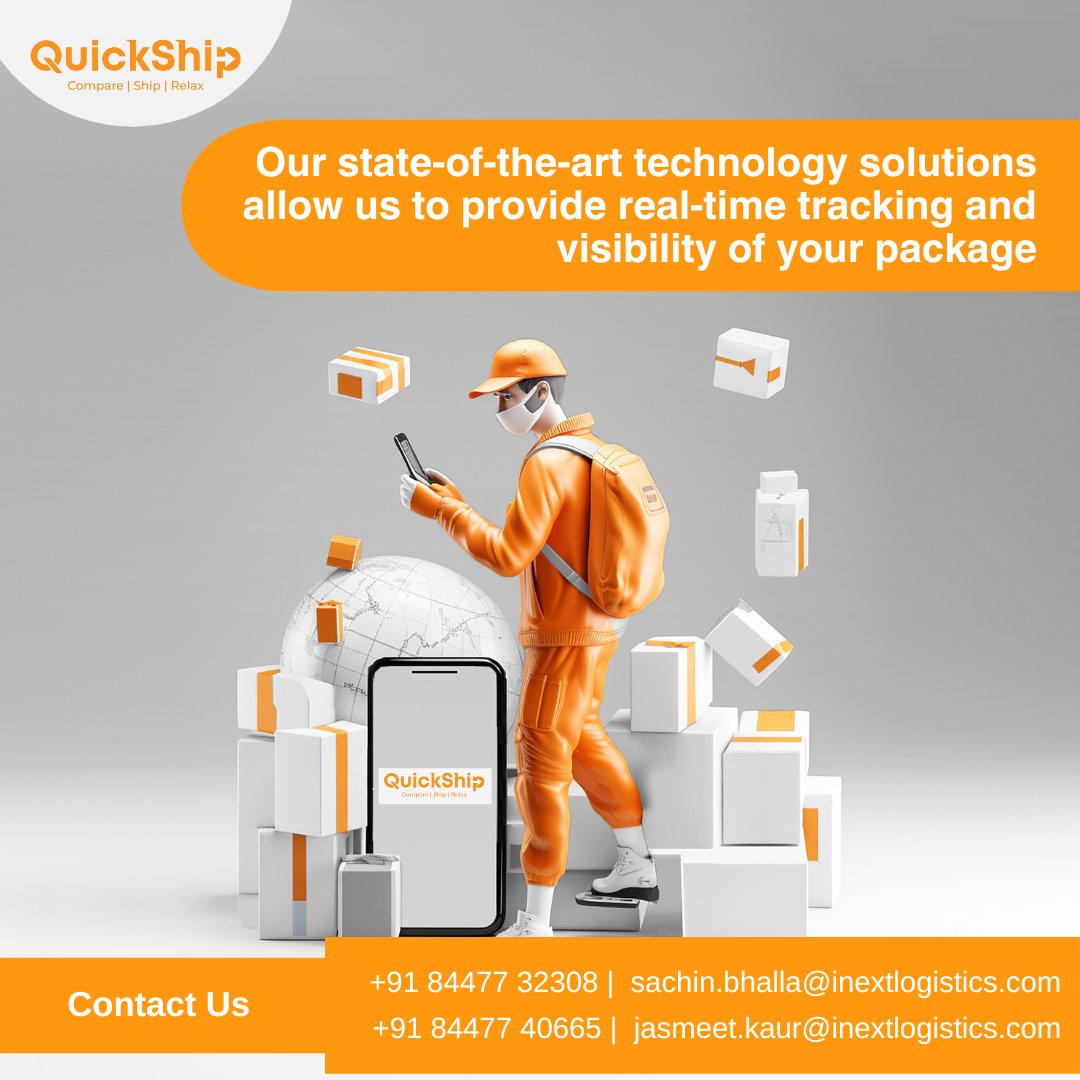 Quickship_'s tweet image. Tracking made easy! Keep an eye on your shipment&apos;s journey across borders and time zones. Your peace of mind is our priority. 🌎📦

Contact Us:
+91 84477 32308,
+91 84477 40665,

#TrackAndTrace #ShippingUpdates #GlobalTracking #CourierTracking #ParcelTracking #ShipmentVisibility